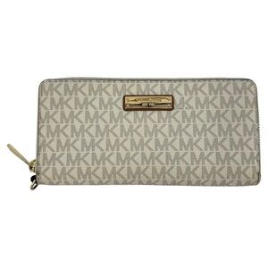 Michael Kors Jet Set Logo Continental Wristlet Wallet *missing wristlet handle